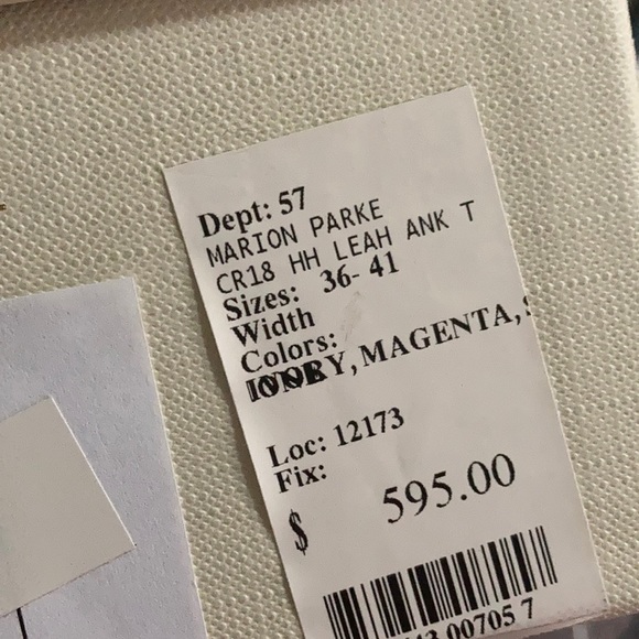 🎉HP👏NIB Marion Parke Women's Leah Tie Sandal 7.5 - Picture 8 of 16